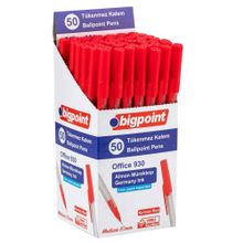 Bigpoint 1.0 mm 50'li Kutu Kırmızı Office Tükenmez Kalem