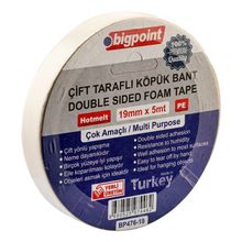 Bigpoint 19 mm 5 mt Çift Taraflı Köpük Bant