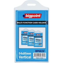 Bigpoint 54x85 mm 10'lu Poşet Dikey Çok Amaçlı Kart Kabı