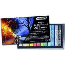 Bigpoint Artists's Oil 12'li Metalik ve Fosforlu Renkler Pastel Boya