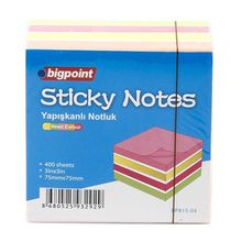 Bigpoint BP815-04 400 Yaprak Yapışkanlı Neon Küp Notluk
