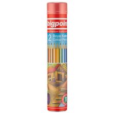 Bigpoint BP941 12 Renk Metal Tüp Tam Boy Kuru Boya