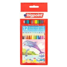 Bigpoint BP94412 Aquarelle Sulu Boya Kalemi 12 Renk Fırçalı