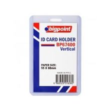 Bigpoint Dikey Şeffaf 55x88 mm Kart Kabı