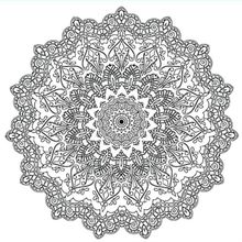 Bigpoint Mandala Baskılı 30x30 cm Pres Tuval