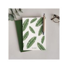 Bikutumutluluk Banana Leaf Yeşil Bitkiler Defter
