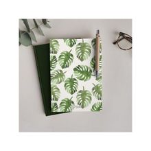 Bikutumutluluk Monstera Yeşil Bitkiler Defter Çizgisiz Defter