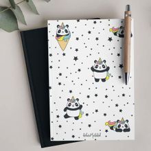 Bikutumutluluk N037 Unicorn Panda Çizgisiz Defter