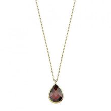 Bilezikhane 14 Ayar Altın Bordo Taşlı 1.10 Gram Kolye