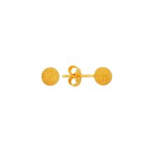 BİLEZİKHANE 22 Ayar Altın Top Küpe Kumlu 1.40 Gram 22KPE0045