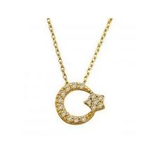Bilezikhane Ay Yıldız 2.32 Gram 14 Ayar Altın Kolye