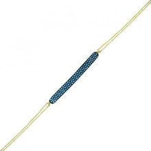 Bilezikhane Sıra Taşlı Mavi 2.24 Gram 14 Ayar Altın Bileklik