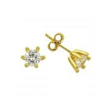 Bilezikhane Tektaş Sarı 1.77 Gram 14 Ayar Altın Küpe