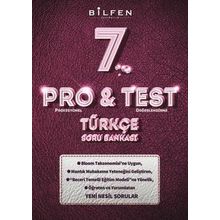 Bilfen Yayınları Pro&Test 7. Sınıf Türkçe Yeni Nesil Soru Bankası