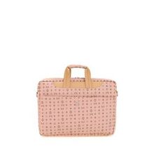 Bilik Deri BRIEFCASE-MN Monogram Pembe Camel Unisex Laptop & Evrak Çantası