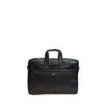 Bilik Deri Briefcase Siyah Kroko Unisex Laptop & Evrak Çantası
