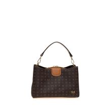 Bilik Deri DLR 109-MN Monogram Kahve/Camel Kadın Omuz Çantası
