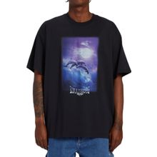 Billabong ABYZT02283 Dolphin Love Siyah Erkek T-shirt