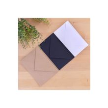 Bimotif Standart 13x18 cm 15 Adet Kraft + Beyaz + Siyah Zarf Seti