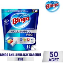 Bingo 50 Tablet Akıllı Kapsül Pro Bulaşık Makinesi Deterjanı