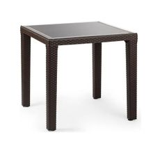 Bintaş Mobilya Venge Rengi Dış Mekan 80x80 cm Bahçe Cafe Masası