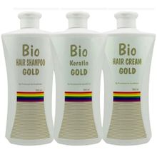 Bio Keratin Gold 3'lü Set 700 ml Kalıcı Brezilya Fönü