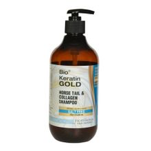 Bio Keratin Gold At Kuyruğu Bitki Özlü 500 ml Tuzsuz Şampuan