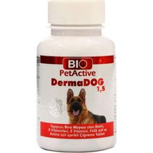 Bio PetActive 75 gr 50 Tablet Dermadog Deri ve Tüy Sağlığı Güçlendiren Biotinli Tablet