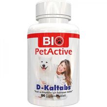 Bio PetActive 84 Tableti D-Kaltabs Kedi ve Köpekler İçin Kalsiyum Tableti