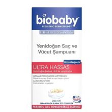 Biobaby 200 ml Yenidoğan Hipoalerjenik Saç ve Vücut Şampuanı