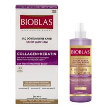 Bioblas Collagen Keratin 360 ml Şampuan + 250 ml Saç Kremi