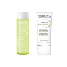Bioderma 200 ml Sebium Lotion+Bioderma 30 ml Sebium Pore Refiner Gözenek Azaltıcı Bakım Kremi