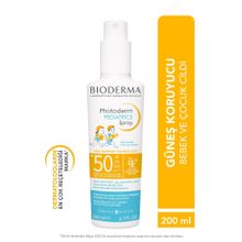 Bioderma Photoderm Pediatrics SPF50+ 200 ml Bebek Çocuk Çok Yüksek Korumalı Sprey Formda Güneş Kremi