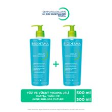 Bioderma Sebium Foaming Jel 2x500 ml Yağlı Ciltler İçin Yüz Temizleme Jeli
