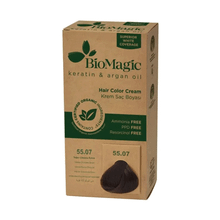 Biomagic 55.07 60 ml Yoğun Çikolata Kahve Keratin ve Argan Yağlı Organic Krem Saç Boyası