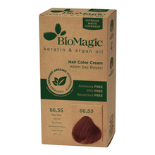 Biomagic 66.55 Vişne Kızılı Keratin ve Argan Yağlı Organic Krem Saç Boyası