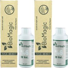 Biomagic 66.78 Çikolata Karamel 2x60 ml Organik Saç Boyası