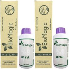 Biomagic Organik Amonyaksız Saç Boyası Buzlu Sütlü Kahve-88.21 2 Adet Saç Boyası+Oksidan