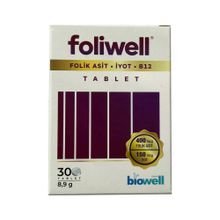 Biowell Foliwell Takviye Edici Gıda 30 Tablet