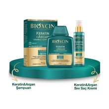 Bioxcin Keratin Argan 300 ml Şampuan + Keratin Argan Saç Bakım Yağı