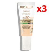 Bioxcin Sun Care Lekeye Eğilimli Ciltler İçin SPF50 3x50 ML Renkli Güneş Kremi