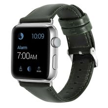 Bipower E2M KRD10 Apple Watch 38-40 mm Yeşil Deri Akıllı Saat Kordonu