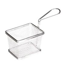 Biradlı BRD-YQ-03 Kare Tek Kulplu 10x7,5x7,5 cm Patates Sunum