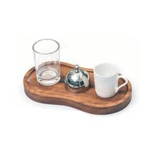 Biradlı GRV-305 23x12x2 cm Ahşap Standlı Türk Kahve Sunum Seti