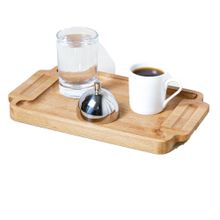 Biradlı GRV-306 25x15x1,8 cm Ahşap Standlı Dikdörtgen Türk Kahve Sunum Seti