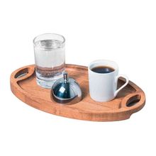 Biradlı GRV-307 25x15x1,8 cm Ahşap Standlı Türk Kahve Sunum Seti