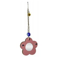 Birdlife BRD1076 Ahşap Çerçeveli Papatya Ayna Kuş Oyuncağı
