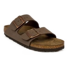 Birkenstock Arizona Birko Flor Nubuk Kahverengi Erkek Terlik