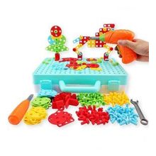 Birlik Oyuncak Hayvanlar 3D Stem Creative Eğitici Matkap Seti