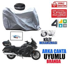 Bisan TEOS 125 Arka Çanta Uyumsuz Ultra Kalın Su Geçirmez Motor Brandası